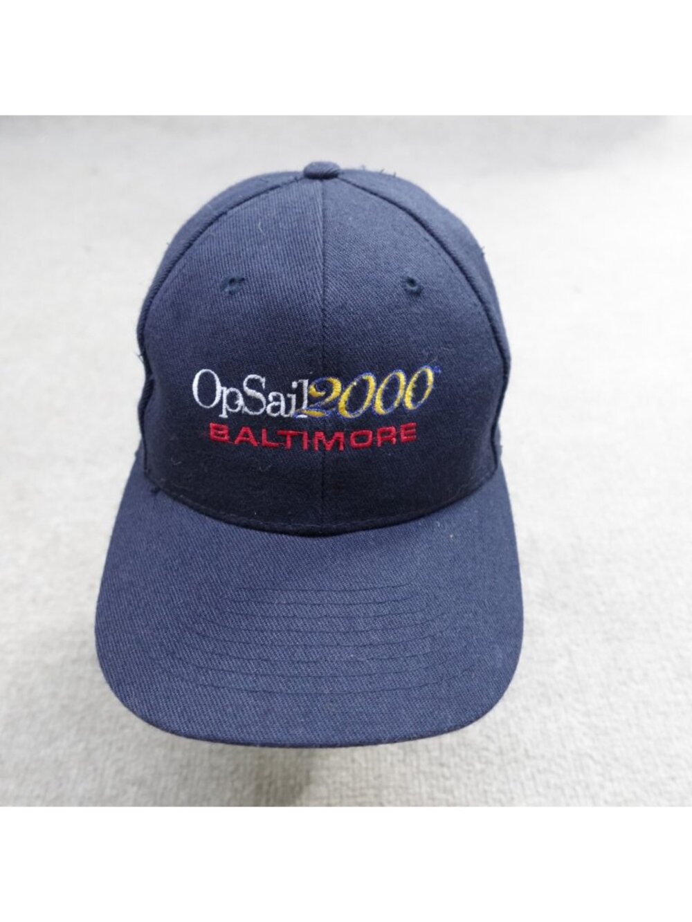 Vintage OP Sail Hat Blue Snapback Operation Sail  Baltimore 2000